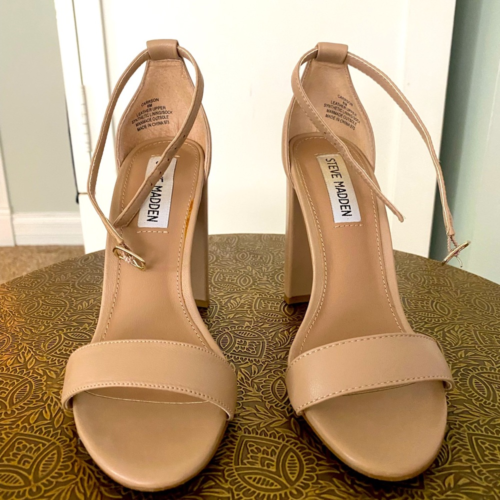 CARRSON BLUSH LEATHER - open toe shoe